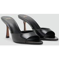 Mango Pointed Heel Sandals - Black