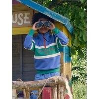 Joules Boys Colourblock Half-Zip Ribbed Sweatshirt - Blue