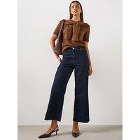 Mango Women'S High-Rise Culotte Jeans - Blue