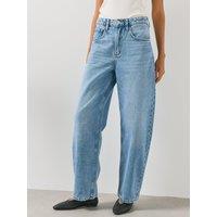 Mango Mid Rise Balloon Jeans