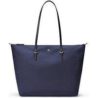 Lauren By Ralph Lauren Women'S Large Tote Shoulder Bag - Navy