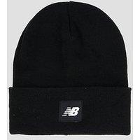 New Balance Unisex Flying Nb Knit Cuffed Beanie Hat - Black