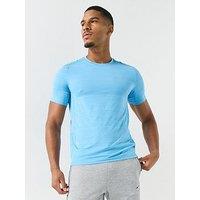 Monterrain Mens Space Dye Stretch Reflective Detail T-Shirt - Blue