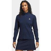 Adidas Womens Golf Full Zip Jacket - Navy