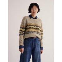 Seasalt Cornwall Golden Light Fair Isle Jumper - Beige