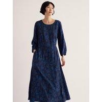 Seasalt Cornwall Tilly 3/4 Blouson Sleeve Midi Dress - Blue
