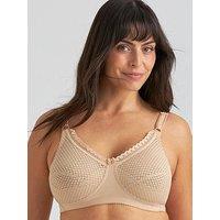 Miss Mary Of Sweden Cotton Dots Non-Wired Bra - Beige