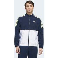 Adidas Mens Golf Windbreaker Full Zip Jacket - Navy