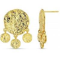 Orelia Molten Coin Shaker Earrings