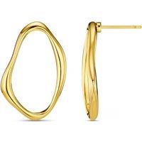 Orelia Open Oval Stud Earrings