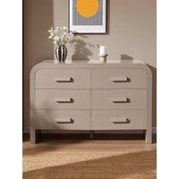 Dusk Susie 6 Drawer Chest - Taupe