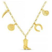 Orelia Eclectic Western Charm Necklace