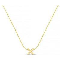 Orelia Fine Pave Cross Collar Necklace