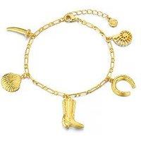 Orelia Eclectic Western Charm Bracelet