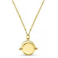 Orelia Faceted Disc Spinner Necklace Eng