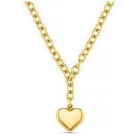 Orelia Luxe Waterproof Chunky Heart Drop Necklace