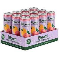 Bloom Sparkling Energy Drink - Peach Mango - 12 X 250Ml