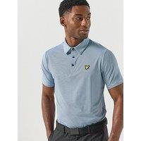 Lyle & Scott Golf Mens Microstripe Polo - Navy