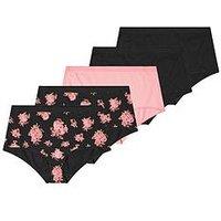Yours Curve 5 Pack Dahlia Full Briefs