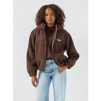 Peach Fit Women'S Leona Borg Zip-Through Jacket - Brown