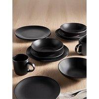 Vonshef Matte Black Dinner Set - 16Pc