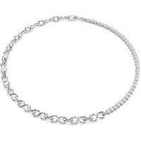 Swarovski Matrix Necklace - Silver