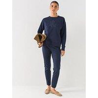 Lauren By Ralph Lauren Women'S Keslina Skinny Trousers - Navy