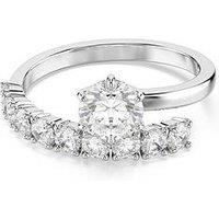 Swarovski Matrix Open Ring - Silver