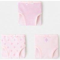 Mango Younger Girls 3 Pack Briefs - Pink