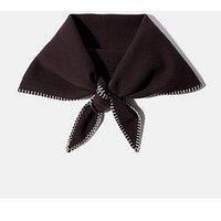 Mint Velvet Chocolate Blanket Stitch Scarf - Brown