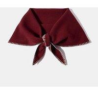 Mint Velvet Cherry Blanket Stitch Scarf - Red