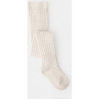 Mango Younger Girls Ribbed Tights - Beige