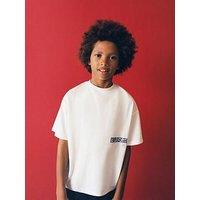 Mango Boys Printed Short Sleeve T-Shirt - White