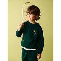 Mango Younger Boys Tennis Back Print Sweatshirt - Green