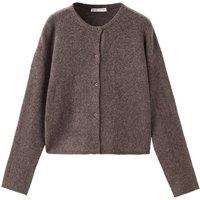 Mango Girls Knitted Co-Ord Cardigan - Brown