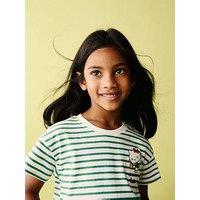 Mango Hello Kitty Striped T-Shirt - Green