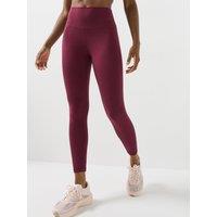 Gym + Coffee Womens Training Day Kind 7/8 Legging - Cherry