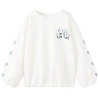 Mango Younger Girls Limited Edition Back Print Sweat - Light Cream