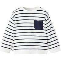 Mango Baby Boy Stripe Sweat - Navy