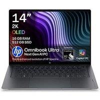 Hp Omnibook Ultra 14-Kg0002Nax 14In Oled Touchscreen Laptop - Copilot+Pc - Snapdragon X2 Plus - 16Gb Ram - 512Gb Ssd - Blue - No Power Adaptor Included - Laptop Only
