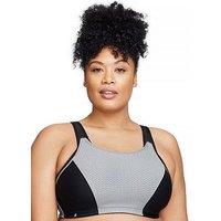 Glamorise 1166 Sport Bra - Black/Grey
