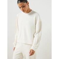 Sweaty Betty Womens Training Sand Wash Pin Tuck Sweatshirt - Beige