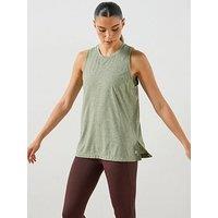 Sweaty Betty Womens Training Soft Flow Studio Longline Tank Top - Green