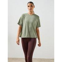 Sweaty Betty Womens Training Soft Flow Studio Longline T-Shirt - Green