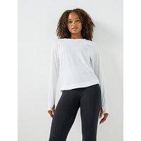 Sweaty Betty Womens Running Breathe Easy Mesh Long Sleeve Top 2.0 - White