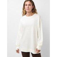 Sweaty Betty Womens Training After Class Longline Sweatshirt - White