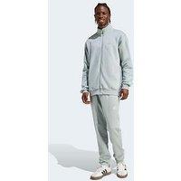 Adidas Originals Mens 3 Stripe Fleece Tracksuit - Green