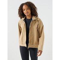 Sweaty Betty Womens Training Motion Waterproof Cropped Parka - Beige