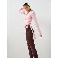 Sweaty Betty Soft Flow Studio Wear Your Way Long Sleeve Top - Pink