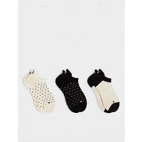Sweaty Betty Womens Training Workout Trainer Socks 3 Pack - Cream